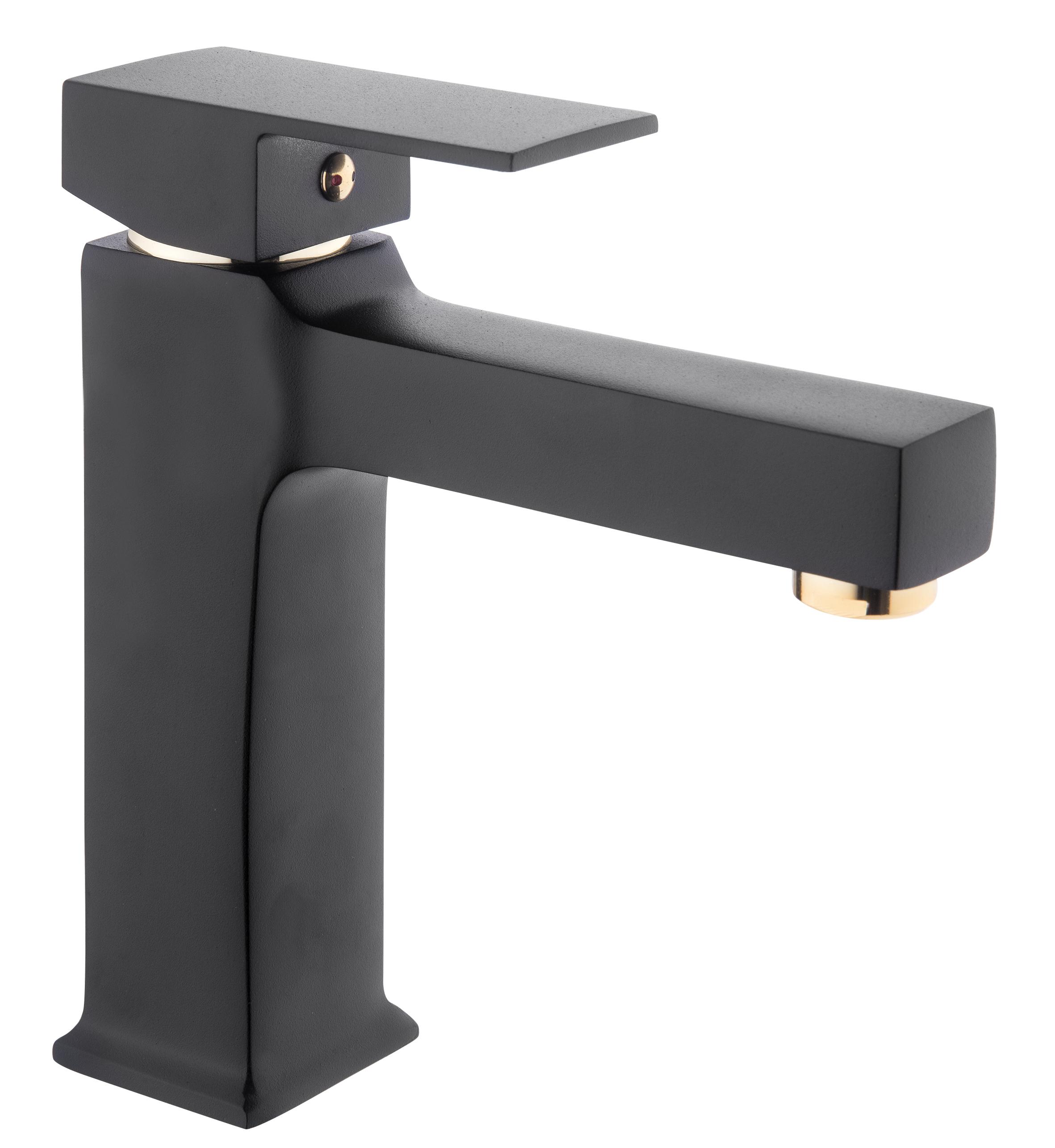 Arvitsa Kare Lavabo Bataryası Siyah Gold